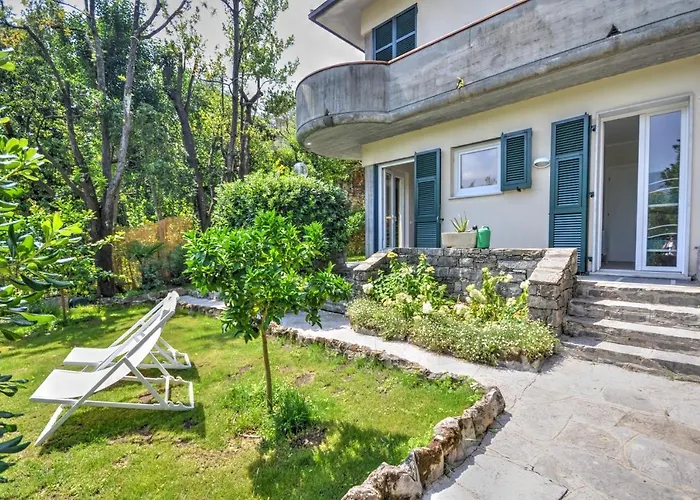 Casa Riva - Giardino E Posto Auto Privato A Pochi Minuti Dalle Spiagge - 4 Posti Letto * Rapallo